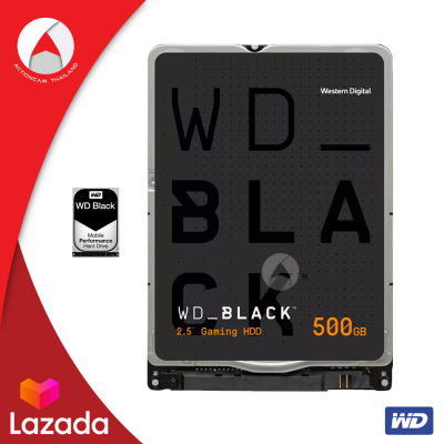 WD Black 500GB HDD โน้ตบุ๊ก 2.5 นิ้ว Notebook Drive สำหรับเกมส์ เกมเมอร์ Harddisk (WD5000LPSX) Gamer Hard Drive ฮาร์ดดิสก์ เย็นและเงียบ HDD NB WD 500G 7200rpm SATA3(6Gb/s) 64MB 5Y (7mm) ประกัน Synnex 5 ปี internal ฮาร์ดดิส harddrive ฮาร์ดไดรฟ์ wd internal