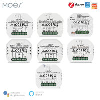 MOES Tuya ZigBee 3.0สมาร์ทสวิตช์ไฟรีเลย์โมดูล23แก๊งชีวิตสมาร์ท Tuya App ควบคุมทำงานร่วมกับ Alexa Home Yandex