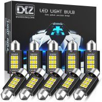 DXZ 10Pcs Canbus Festoon 31MM 36MM 39MM 41MM C5W C10W LED bulbs 3030 6SMD Car Interior Map Dome Reading Lights 12V/24V Auto Lamp