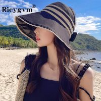 UPF50 Vinyl Hat Woman Wide Brim UV Protection Sunhat Outdoor Beach Cap