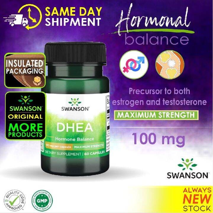 Swanson DHEA Ultra 100mg 60 caps Estrogen Testosterone Boost Lazada PH