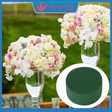 Gentle Grip Floral Foam Blocks for Flower Arrangements Styrofoam Block for Artificial Flowers & Plant Decoration, Great for Crafts, Green Foam Bricks