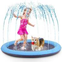 {pets baby} 1.5/1.7เมตรสัตว์เลี้ยงสปริงเกลอร์ PadDogCooling MatPool น้ำ SprayMat กลางแจ้งสวน FountainToy