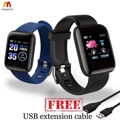 ▥ ❀MR✦ [HD Screen]116plus Smart Watch Heart Rate Monitor Blood Pressure Fitness Tracker