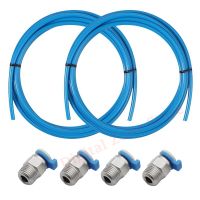 4Pcs PC4‑M10 Straight Pneumatic Push Fitting Connector with 2Pcs 1M PTFE Tube 2x4MM for Ender3/CR10 Upgrade Kit 3D Printer Parts [NEW]