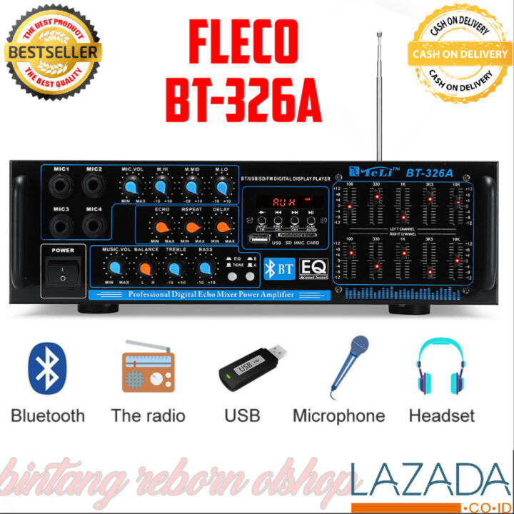 TERMURAH//POWER AMPLIFIER DIGITAL AUDIO BT326A/AVMP326BT USB/TF/FM
