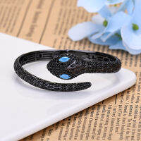 Fashion Exclusive Design Blue Eyes Snake celet Women Fashion Black Zirconia High Quality Accessories Holiday Gifts Zk35