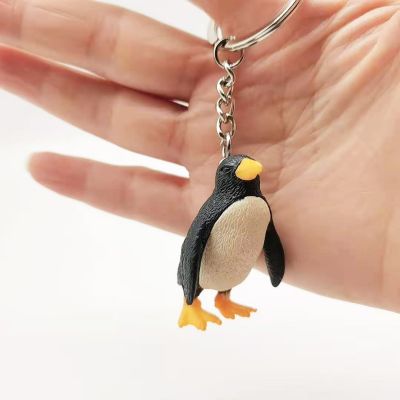 【YF】►☋☬  Cartoon anime cute baby penguin keychain bag pendant gift micro decoration key ring