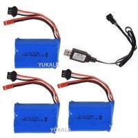 YUKALA 6.4V 1000Mah 15C 18500 Li-Ion JST สำหรับ Wltoys A303 A313 A333 A323 1/12วิทยุบังคับความเร็วสูงอะไหล่รถบรรทุก1000Mah 6.4V