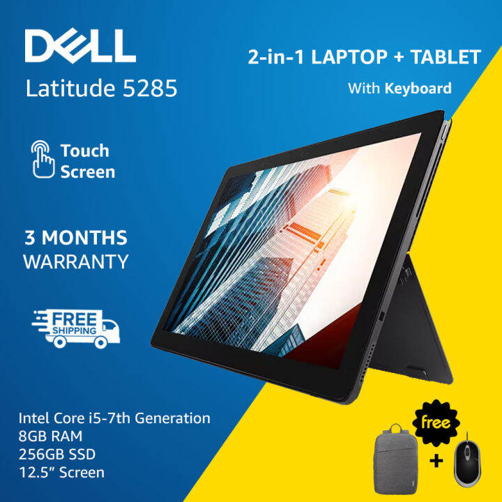 Dell Latitude 5285 2in1 Laptop + Tablet, Intel Core 7th Gen Processor