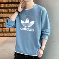 [M-4XL] Adidase∮ ผู้ชายแข็งรอบคอเสื้อกันหนาวสบายๆทุกการแข่งขันแขนยาวเสื้อยืดด้านบน