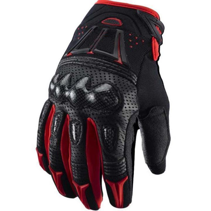 f5-ถุงมือขี่มอเตอร์ไซค์-motocross-bike-mountain-glovesprotective-carbon-fiber-pure-leather-racing-gloves-gear