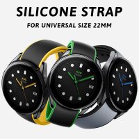 ☃● 22mm Original Rubber Strap for Xiaomi Watch S1 Pro / S2/Active/Color 1/2 / Mi Watch Band for Universal 22MM Bracelet Accessories