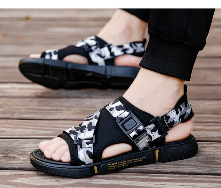 สินค้าใหม่-ขายดี-ชนช้อป-men-sandals-สีใหม่พร้อมส่ง-รองเท้าแตะ-รองเท้ารัดส้น-ชาย-หญิง-size-39-44