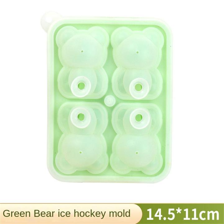 4-even-bear-mold-silicone-ice-lattice-household-kitchen-ice-cream-bar-ice-cream-frozen-ice-hockey-ice-box-ice-mold-ice-maker-ice-cream-moulds