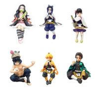 Amine Demon Slayer Characters Eating Rice Roll Noodle Stopper Action Figure Toys