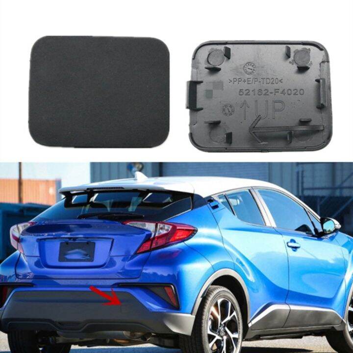 ฝาที่ครอบตะขอลากกันชนหลังสำหรับ-toyota-c-hr-2016-2021ฝาครอบตะขอลากจูงด้านหลัง