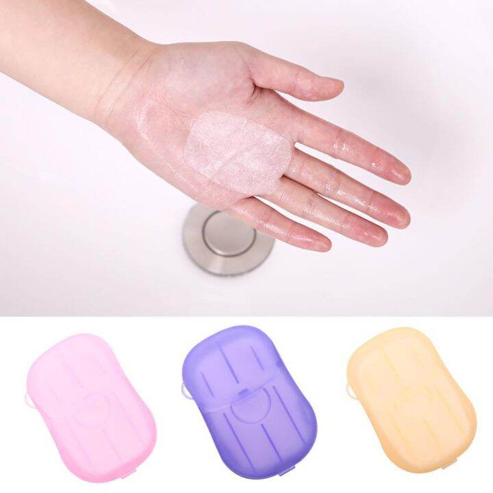 Disposable Soap Paper ,20 Sheets/box Portable Travel Hand Washing Bath ...