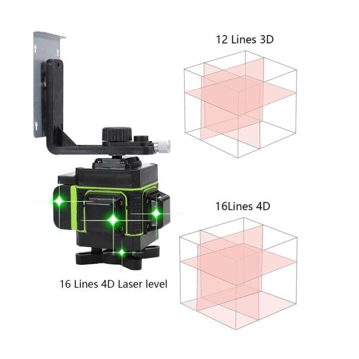 luchshiy-เลเซอร์ปรับระดับด้วยตนเองระดับ360ระดับสายสีเขียวในแนวนอนและแนวตั้งขนาด16-12เส้นเลเซอร์วัดระดับขาตั้งกล้องเลเซอร์พลังงานสูง
