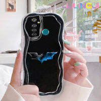 Jlingji เคสสำหรับ Realme 5 5i 5S 5 Pro 6i Narzo Q 20A แฟชั่นลายค้างคาวเนื้อครีมกันกระแทกแบบใสนิ่มเคสมือถือโปร่งใสลายกล้องถ่ายรูปสร้างสรรค์เคสป้องกันซิลิกาเจล