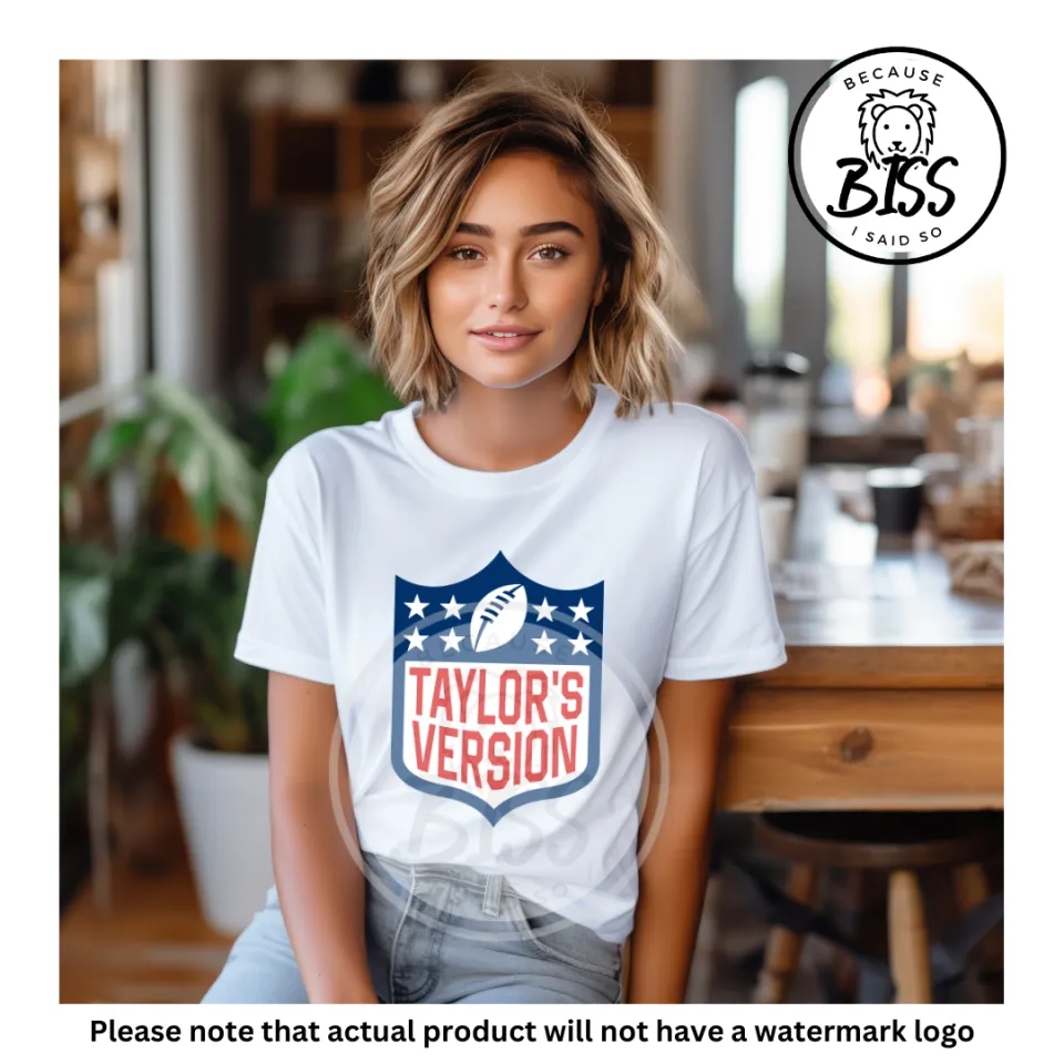 BISSPH - Taylor Swift Kelce Taylor's Version NFL Cotton Unisex Womens  Premium T-shirt