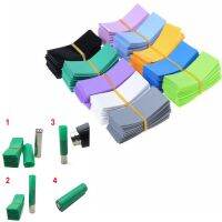 25pcs 18650 Battery Wrap Sleeve Heat Shrink Shrinkable Tube Insulated Multicolor Battery Skin PVC FilmTape Protector Cover Pipe Electrical Circuitry P