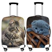 Pet Cat Dog Pattern Travel Suitcase Dust Cover Luggage Protective Cover 18-32 Inch Trolley Case Dust Cover Travel Accessories