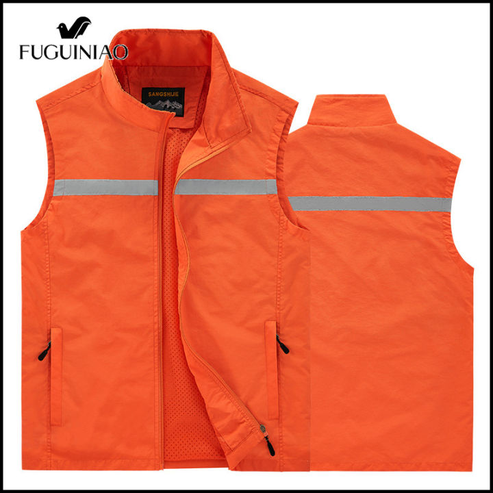 fuguiniao-เสื้อกั๊ก-polices-เสื้อกั๊กกับเท้าตุ๊กแกที่แนบมากับแถบสะท้อนแสง