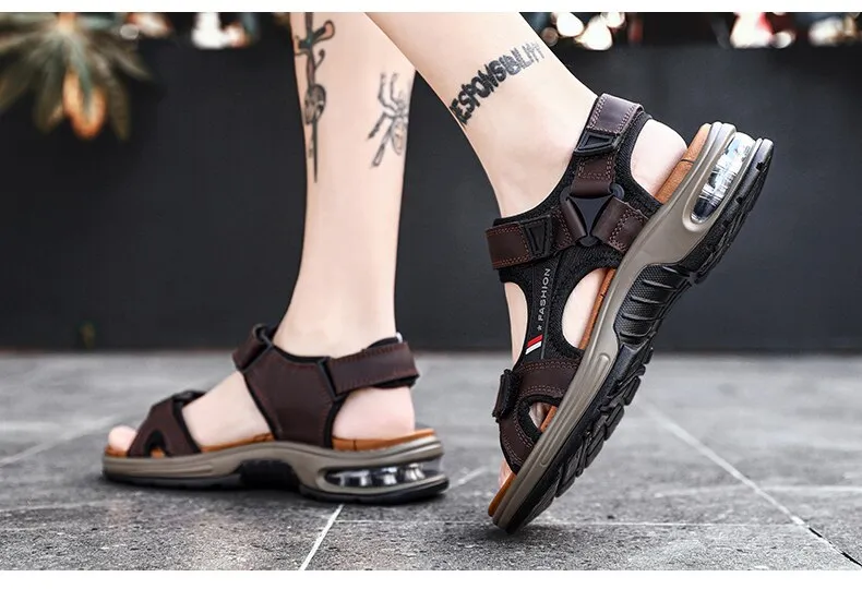 FZNYL Air-Cushion Damping Sandals Men 2022 Fashion Summer Beach Sandal  Comfortable Breathable Mesh Outdoor Travel Casual Shoes - Price history &  Review | AliExpress Seller - FZNYL Official Store | Alitools.io