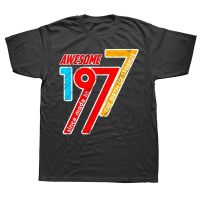 Guys Legends Retro Vintage Made In 1977 46th T Shirt Graphic Cotton Streetwear Short Sleeve Birthday Gifts T shirt Mens Clothing XS-6XL