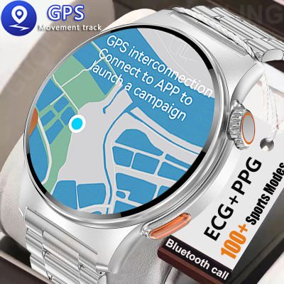 2023 NFC Bluetooth Call สมาร์ทนาฬิกาผู้ชาย ECG PPG Body Temperature Monitor 100กีฬากันน้ำฟิตเนส GPS Tracker Smartwatch