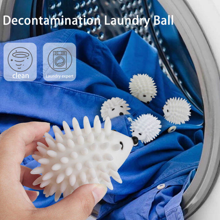Soft Silica Gel Hedgehog Laundry Ball PVC Magic Antiwinding Decontamination Washing Tool
