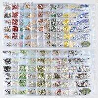 1pack Mixed Size Charm Crystal 3D Nail Art Rhinestone Decorations Flatback Glass Non Hotfix Gems Manicure Design Accessory