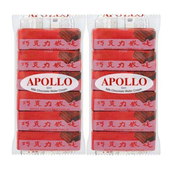 ขนม-apollo-เวเฟอร์เคลือบช็อกโกแลต-1-แพ็ค-12-ชิ้น-โกดังขนมนำเข้าราคาถูก