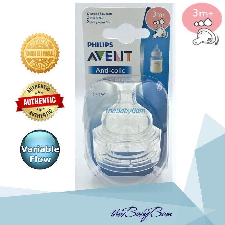 Avent anti colic sales variable flow nipple