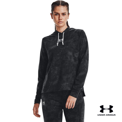 Under Armour UA Womens Rival Terry Printed Hoodie อันเดอร์ อาร์เมอร์ เสื้อฮู้ดดี้ เทรนนิ่ง สำหรับผู้หญิง