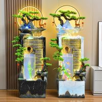 ℗ room flowing fountain balcony decoration office entrance layout Chinese style opening gift floor-standing circulating ornaments