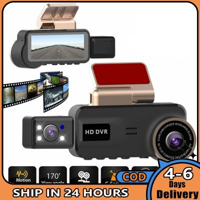 1080จุด Hd เลนส์คู่รถ Dvr Dash เวบบันทึกวิดีโอ G-Sensor ห่วงบันทึก Night Vision ด้านหน้า/ภายในกล้องที่มีหน้าจอ3.16นิ้ว