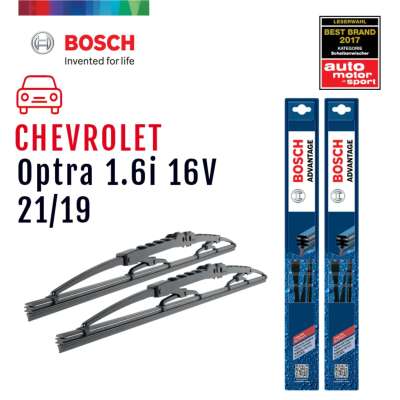 Bosch ใบปัดน้ำฝน Chevrolet Optra ปี 2003-2007 ขนาด 21/19 นิ้ว รุ่น Advantage