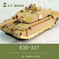 ETMODEL ชาเลนเจอร์อังกฤษ II รถถังสงคราม (ทะเลทราย) ดัดแปลง E35-237ฟื้นฟูอย่างมากของเล่นแบบชุดสะสมประกอบ