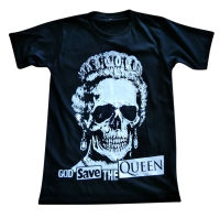 Sex Pistols God Save The Queen Sid Vicious Johnny Rotten เสื้อยืด เสื้อวง คอกลม สกรีนลาย ผู้ชาย ผู้หญิง