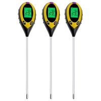 3X 4 in 1 Soil PH Meter Tester Soil Tester PH Moisture Meter Temperature Sunlight Intensity Measurement Analysis