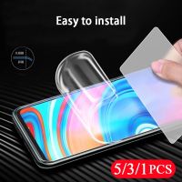 5-1Pcs soft full cover hydrogel film for huawei p smart plus 2018 pro 2019 Z S 2021 2020 phone screen protector film Not Glass