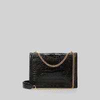 Polo Ralph Lauren CROSSBODY BAG Polo ID Croc-Embossed Envelope Chain Bag กระเป๋า รุ่น WAPOBAG0ER20011 สี 001 BLACK