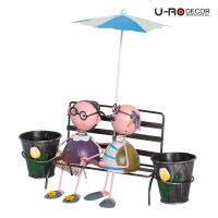 U-RO DECOR กระถางดอกไม้ รุ่น GRANDPA-GRANDMA