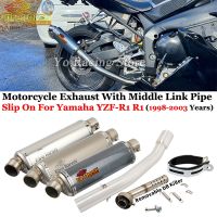 Slip On For Yamaha YZF-R1 R1 1998 - 2003 Years Full Motorcycle Exhaust Escape System Modified Muffler Moto Removable DB Kiiller