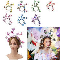 Bride Garland Fairy Wreath Headband Headwear Butterfly