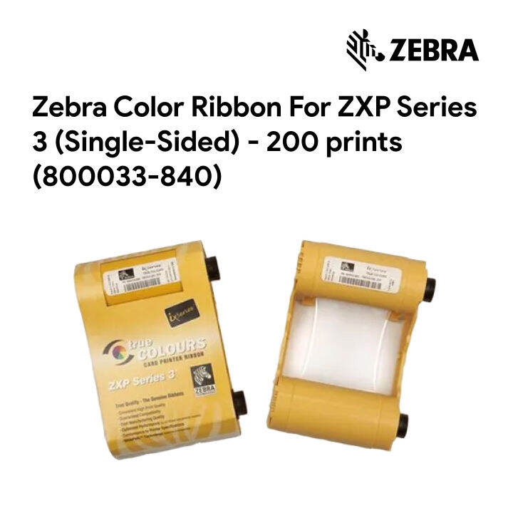 Zebra Color Ribbon For ZXP Series 3 (SingleSided) 200 prints Lazada PH