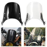 Universal Motorcycle Compact Sport Wind Deflector Windshield 4-7 Headlamp Fit For Yamaha Harley Honda KTM