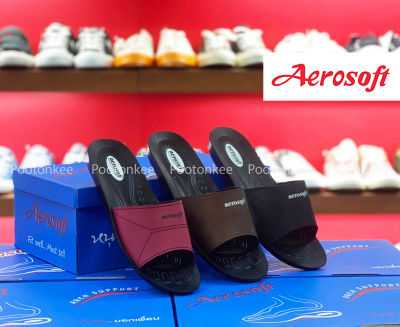 Aerosolf รองเท้าแตะผู้หญิง แบบสวม แอโร่ซอฟ รุ่น 1212 ไซส์ 35-41 ของเเท้ พร้อมส่ง